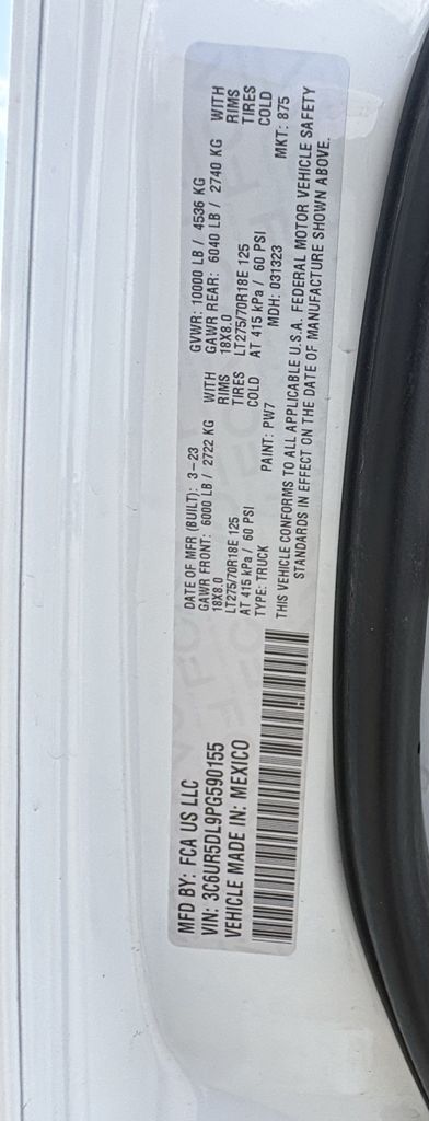 2023 Ram 2500 Big Horn White at North Houston Mitsubishi