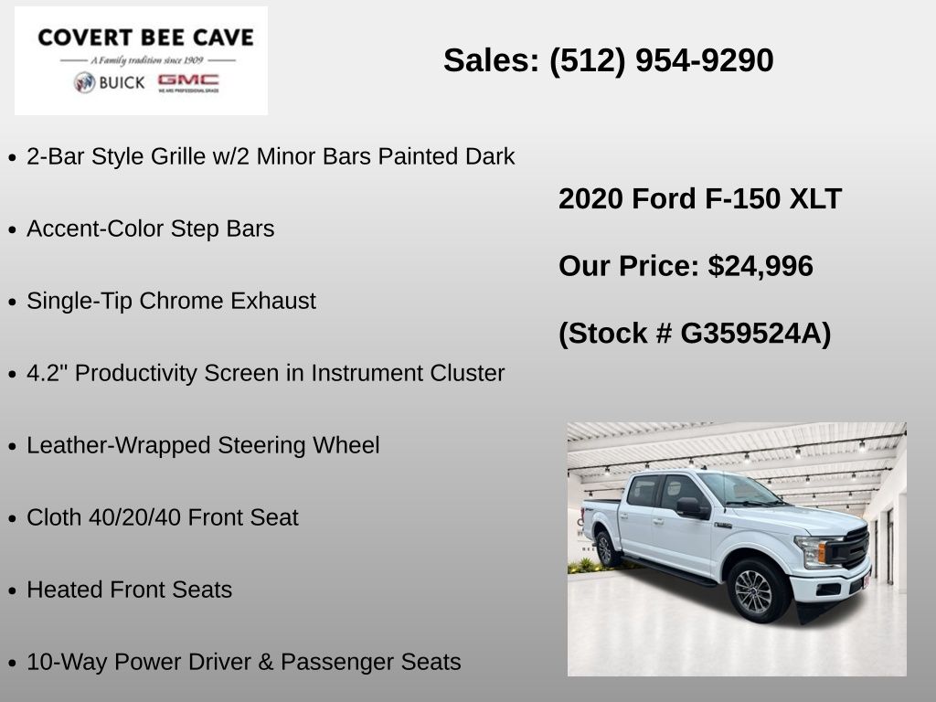 Used Car 2020 Ford F-150  Xlt For Sale Under $25,000 In Austin, Texas