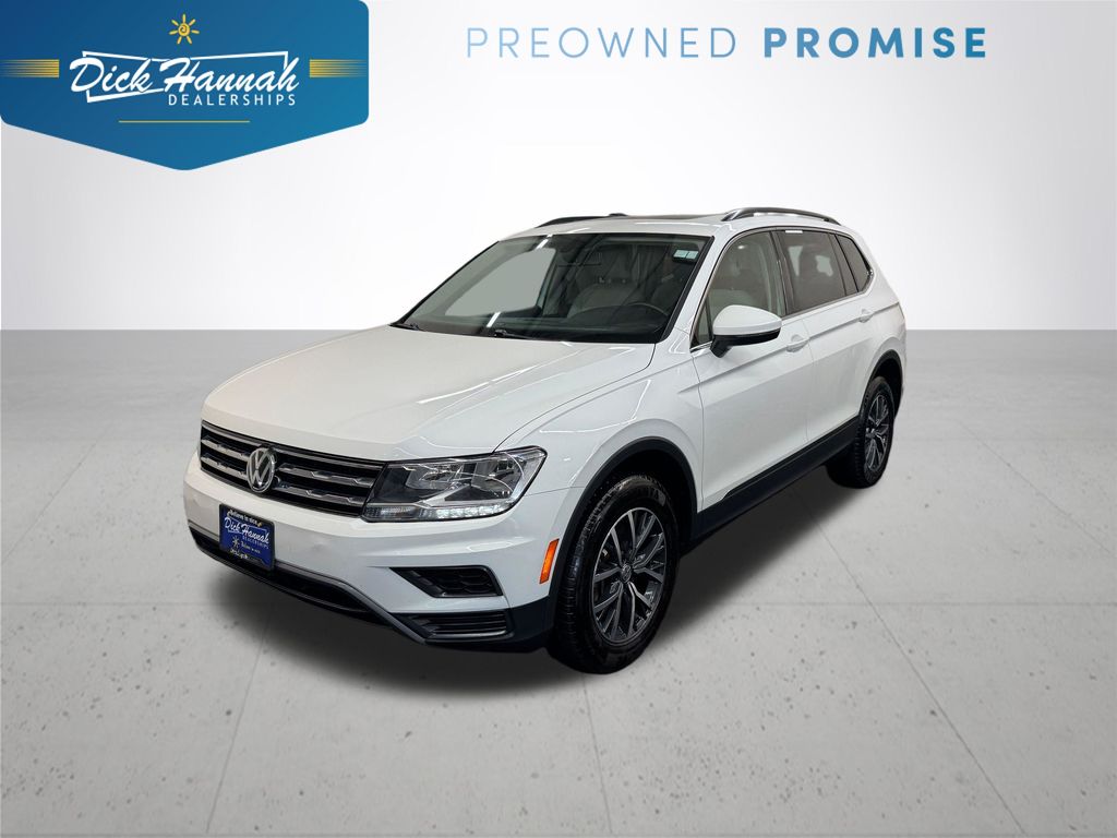 Pure White 2020 Volkswagen Tiguan SUV / Crossover All-Wheel Drive 8-Speed Automatic