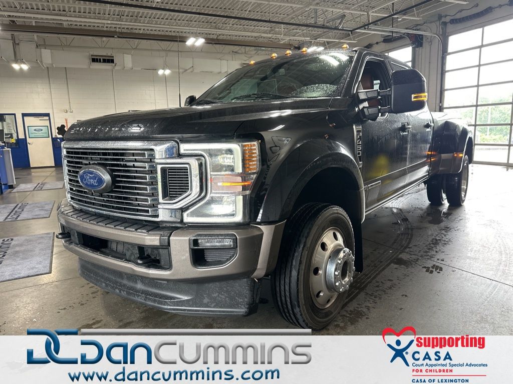 Brown 2022 Ford F-450 Super Duty King Ranch Crew Cab LB DRW 4WD Pickup Truck Four-Wheel Drive Automatic