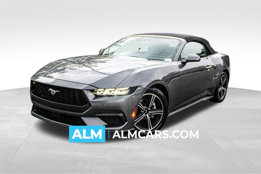 Gray Metallic 2024 Ford Mustang Convertible Rear-Wheel Drive Automatic