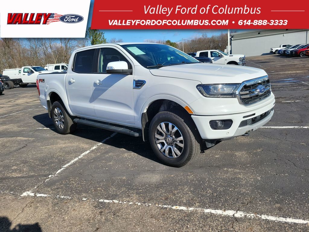 Oxford White 2023 Ford Ranger Lariat SuperCrew 4WD Pickup Truck Four-Wheel Drive Automatic