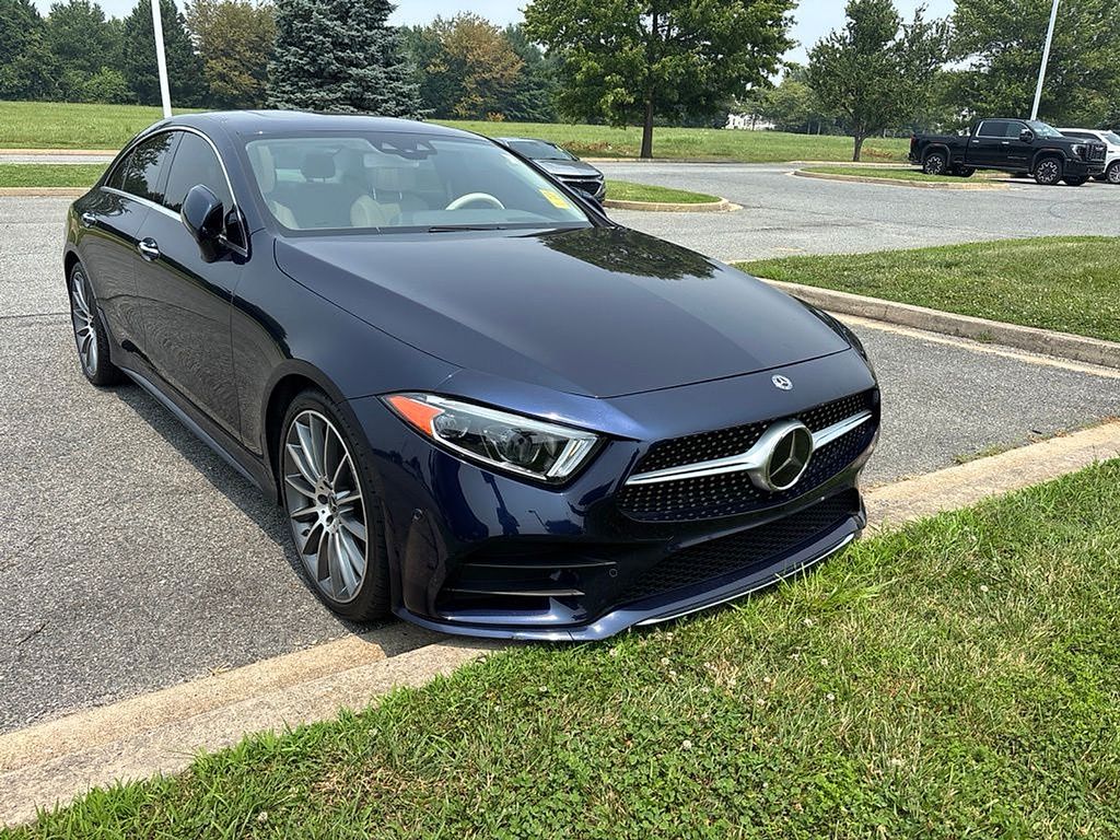 Blue 2019 Mercedes-Benz CLS Sedan Rear-Wheel Drive 9-Speed Automatic
