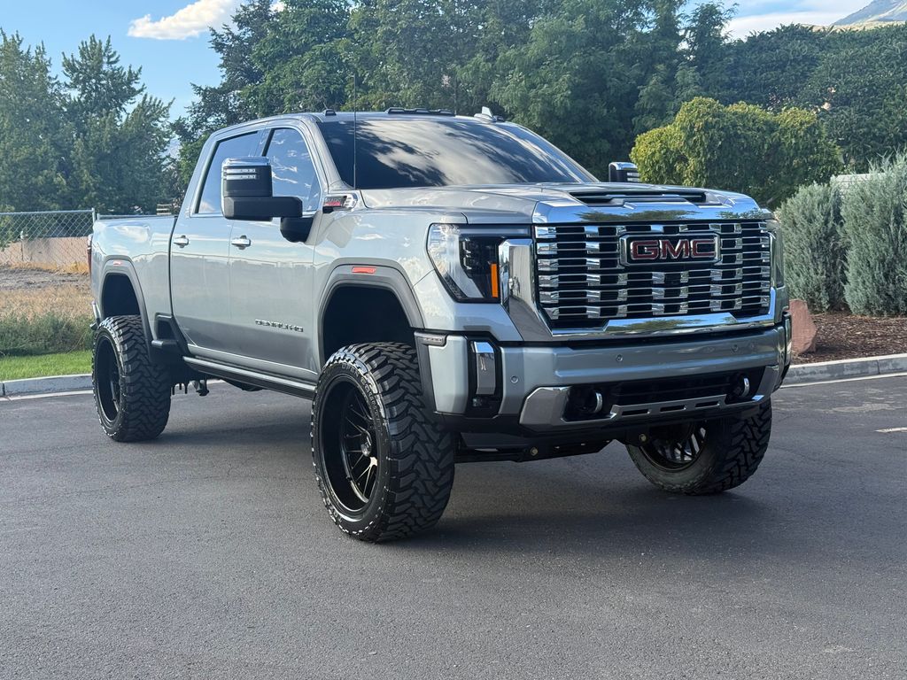 Gray 2025 GMC Sierra 3500HD Pickup Truck Four-Wheel Drive Automatic