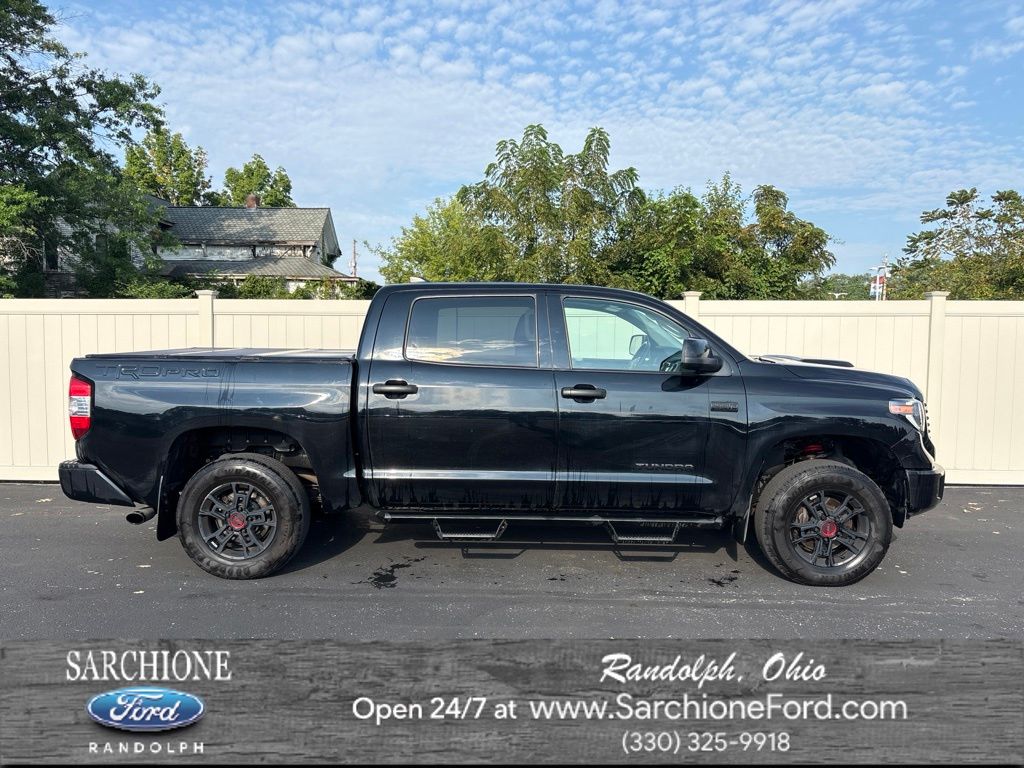 Midnight Black Metallic 2021 Toyota Tundra Pickup Truck Four-Wheel Drive 6-Speed Automatic
