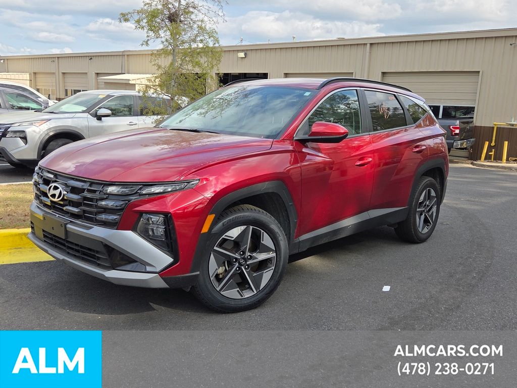 Ultimate Red 2025 Hyundai Tucson SEL AWD SUV / Crossover All-Wheel Drive 8-Speed Automatic