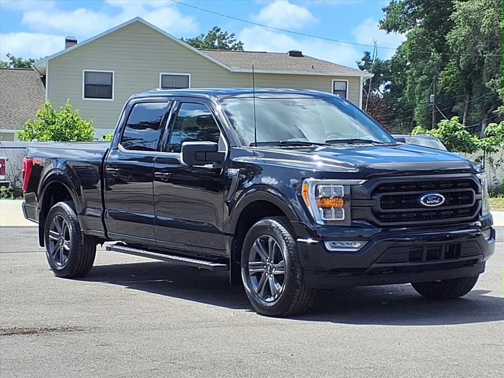 Agate Black Metallic 2023 Ford F-150 XLT SuperCrew 4WD Pickup Truck Four-Wheel Drive Automatic