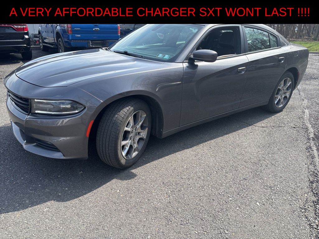Gray (Granite Crystal Metallic Clearcoat) 2016 Dodge Charger SXT AWD Sedan All-Wheel Drive 8-Speed Automatic