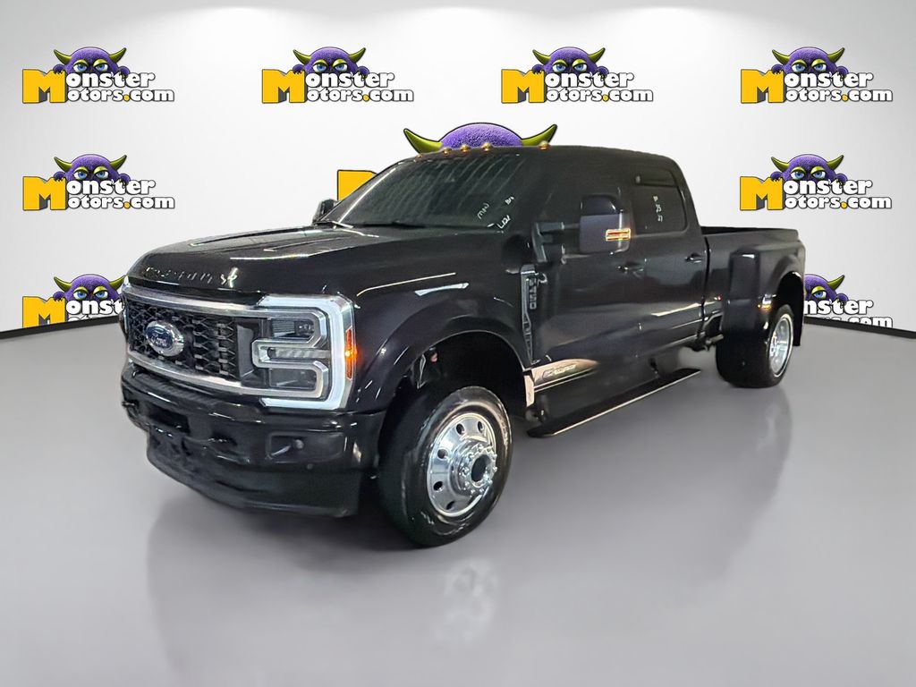 Black 2025 Ford F-450 Super Duty Platinum Crew Cab LB DRW 4WD Pickup Truck Four-Wheel Drive Automatic
