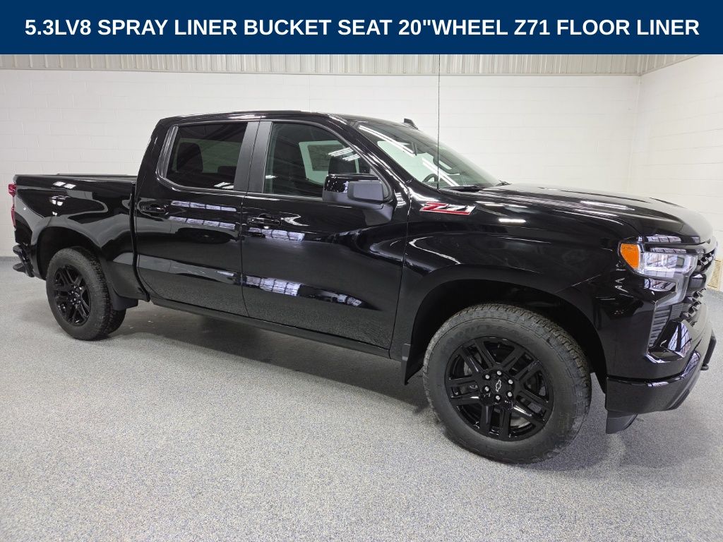 Black 2026 Chevrolet Silverado 1500 Pickup Truck Four-Wheel Drive Automatic