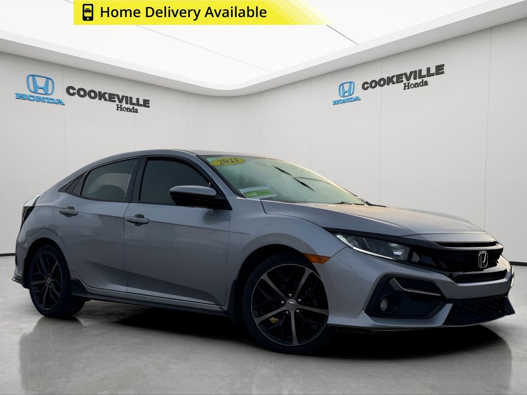 Lunar Silver Metallic 2021 Honda Civic Hatchback Hatchback Front-Wheel Drive Continuously Variable Transmission