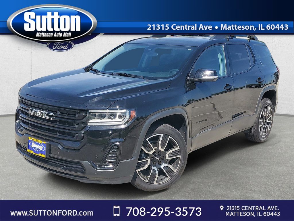 Black (Ebony Twilight Metallic) 2021 GMC Acadia SLE AWD SUV / Crossover Four-Wheel Drive 9-Speed Automatic
