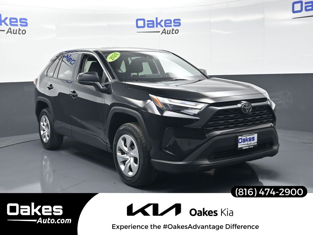 Midnight Black Metallic 2024 Toyota RAV4 LE AWD SUV / Crossover All-Wheel Drive 8-Speed Automatic