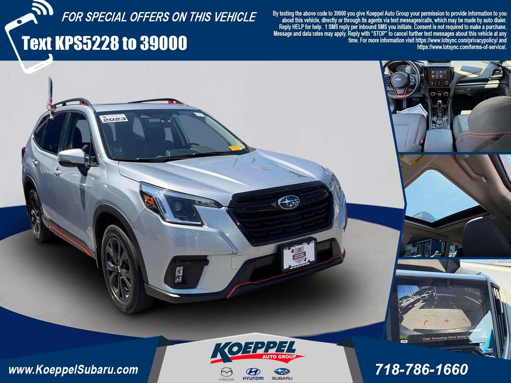 Ice Silver Metallic 2023 Subaru Forester SUV / Crossover All-Wheel Drive Continuously Variable Transmission