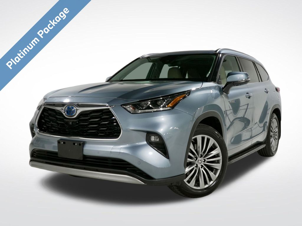 Moon Dust 2021 Toyota Highlander Hybrid SUV / Crossover Front-Wheel Drive Continuously Variable Transmission
