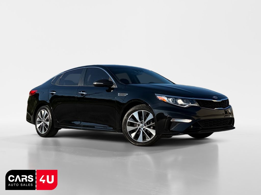 Ebony Black 2019 Kia Optima Sedan Front-Wheel Drive 6-Speed Automatic