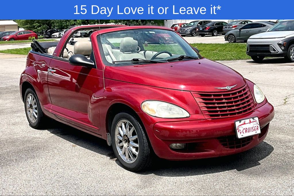 Inferno Red Crystal Pearl 2005 Chrysler PT Cruiser Touring Convertible FWD Convertible Front-Wheel Drive 4-Speed Automatic
