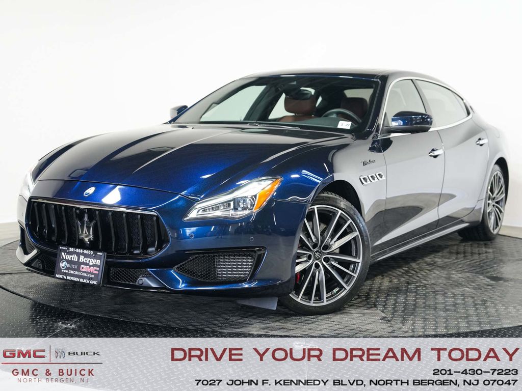 Blue 2022 Maserati Quattroporte Sedan All-Wheel Drive 8-Speed Automatic