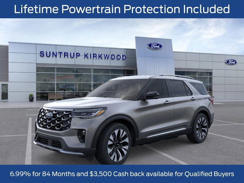 Carbonized Gray 2026 Ford Explorer Platinum AWD SUV / Crossover All-Wheel Drive Automatic