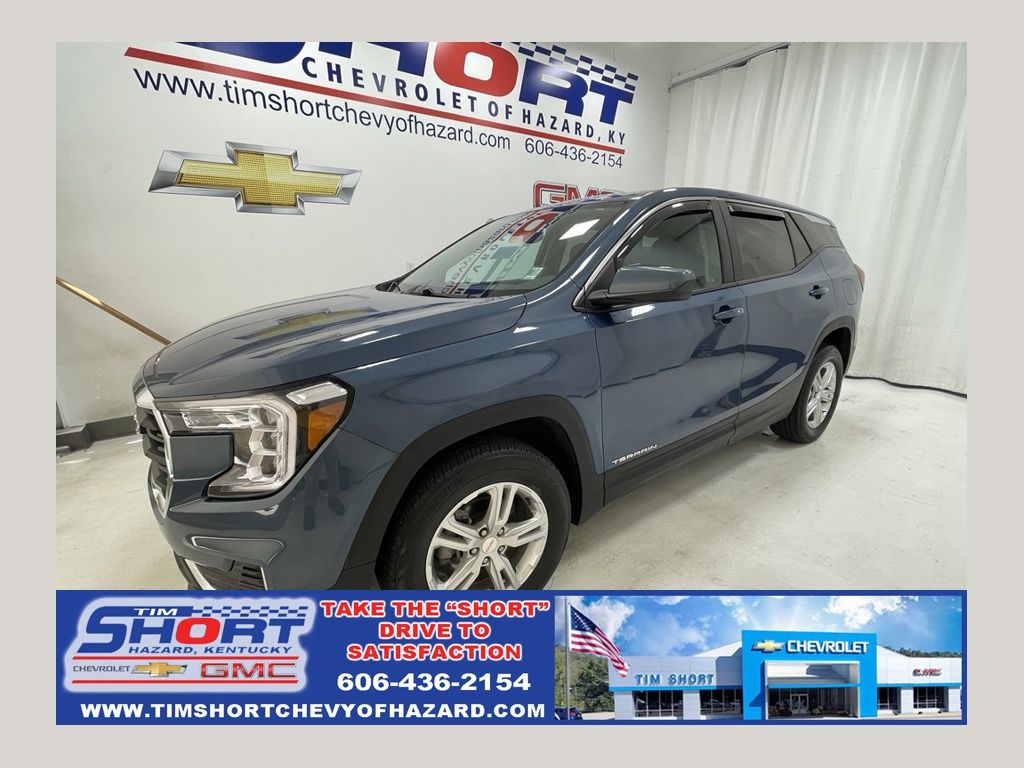 Downpour Metallic 2024 GMC Terrain SLE AWD SUV / Crossover All-Wheel Drive 9-Speed Automatic