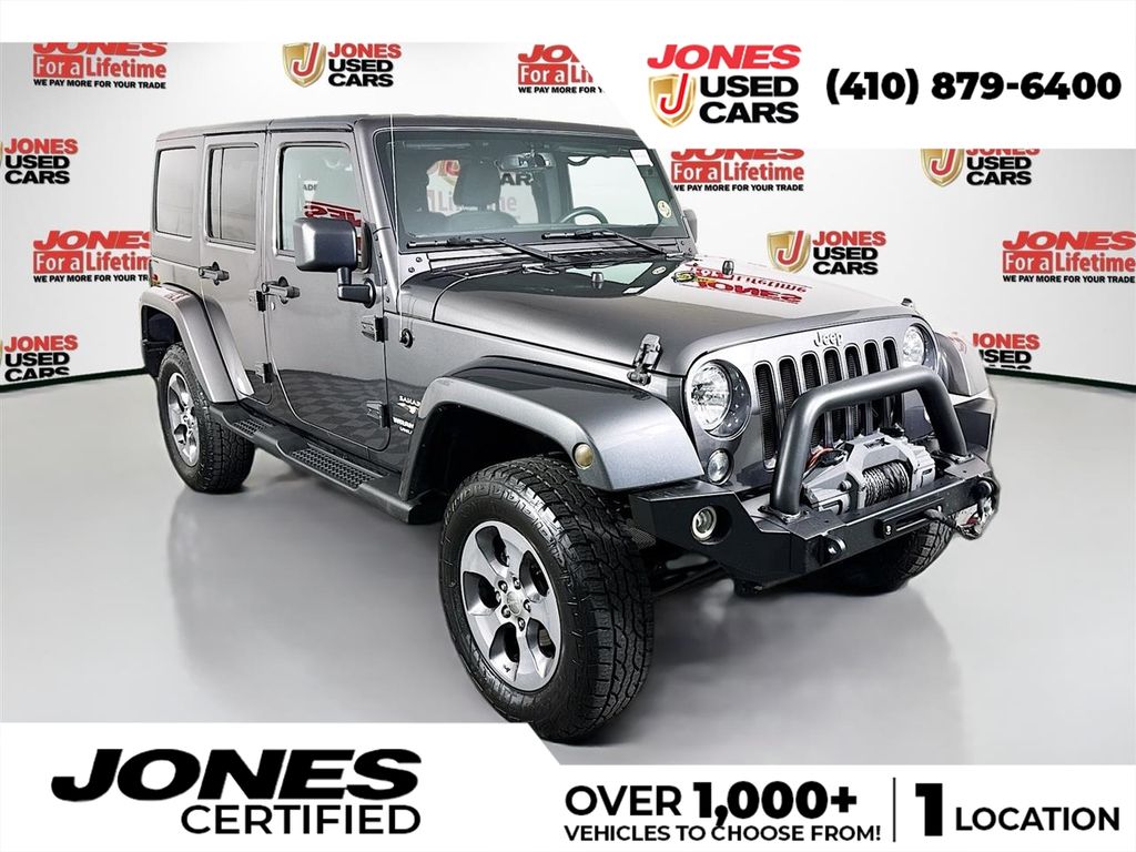 Gray (Granite Crystal Metallic Clearcoat) 2016 Jeep Wrangler Unlimited Sahara 4WD SUV / Crossover Four-Wheel Drive 6-Speed Manual