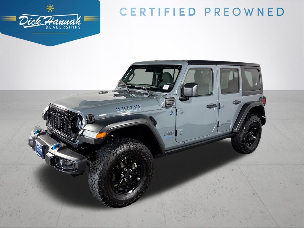 Anvil Clear Coat 2024 Jeep Wrangler 4xe Willys 4WD SUV / Crossover Four-Wheel Drive 8-Speed Automatic