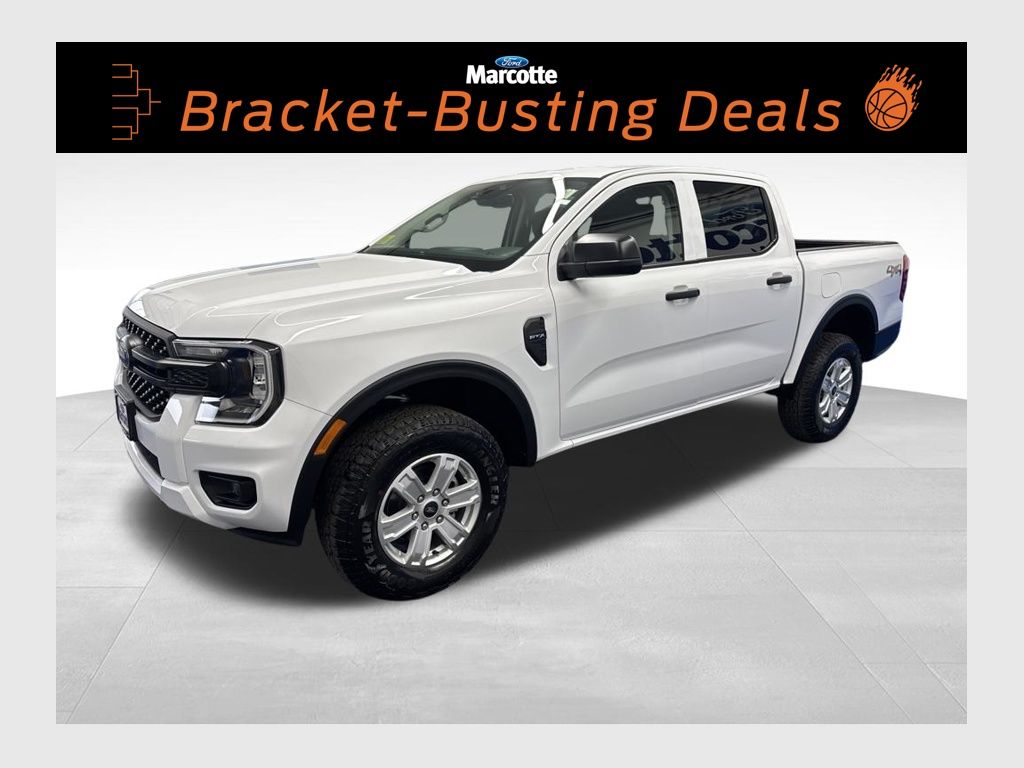 Oxford White 2026 Ford Ranger XL SuperCrew 4WD Pickup Truck Four-Wheel Drive Automatic