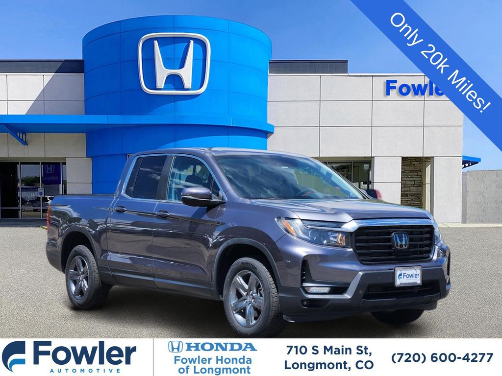 Pacific Pewter Metallic 2023 Honda Ridgeline Pickup Truck All-Wheel Drive 9-Speed Automatic