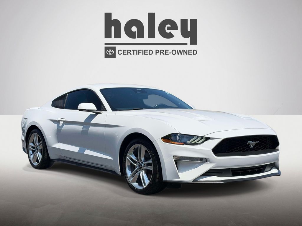 Oxford White 2021 Ford Mustang EcoBoost Premium Coupe RWD Coupe Rear-Wheel Drive Automatic