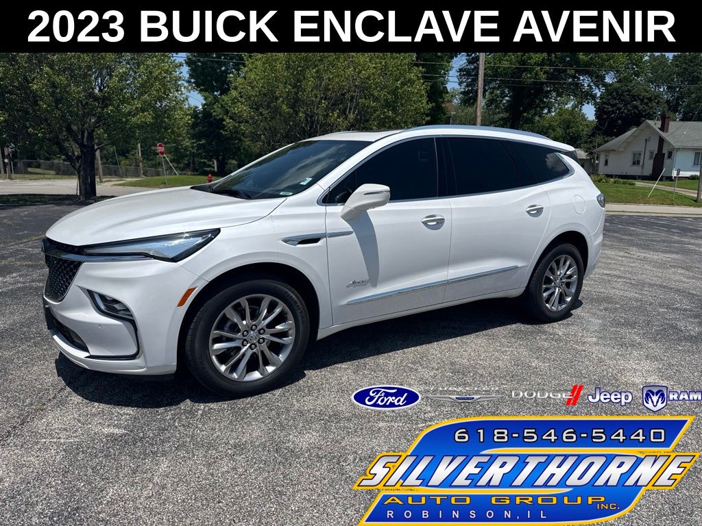 White Frost Tricoat 2023 Buick Enclave SUV / Crossover Four-Wheel Drive 9-Speed Automatic