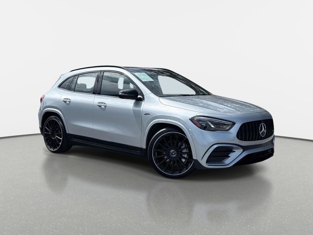 Silver 2025 Mercedes-Benz GLA AMG 35 4MATIC SUV / Crossover All-Wheel Drive 8-Speed Dual Clutch