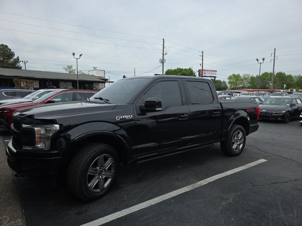Agate Black Metallic 2019 Ford F-150 Lariat SuperCrew 4WD Pickup Truck Four-Wheel Drive Automatic