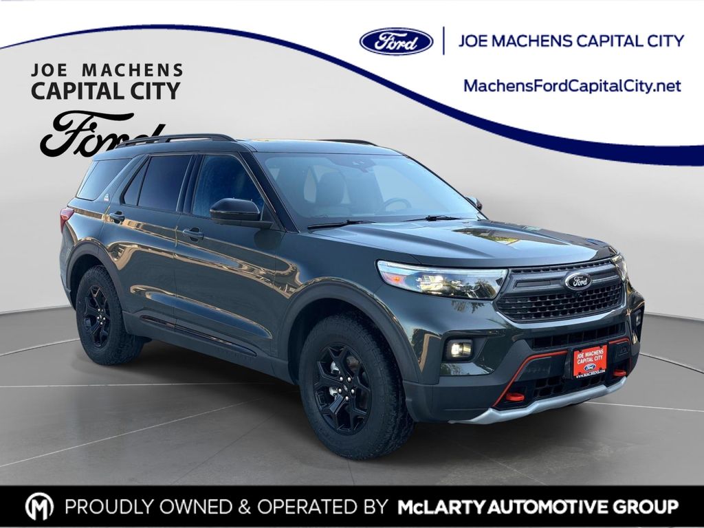 Forged Green Metallic 2023 Ford Explorer SUV / Crossover All-Wheel Drive Automatic