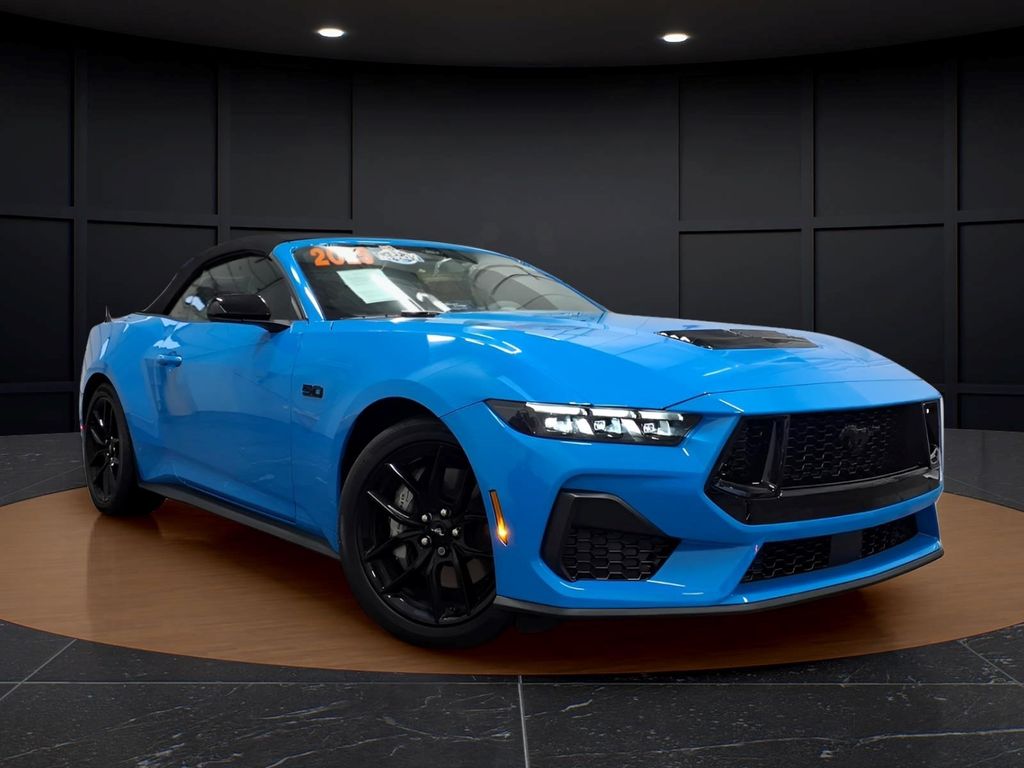 Grabber Blue Metallic 2025 Ford Mustang GT Premium Convertible RWD Convertible Rear-Wheel Drive Automatic