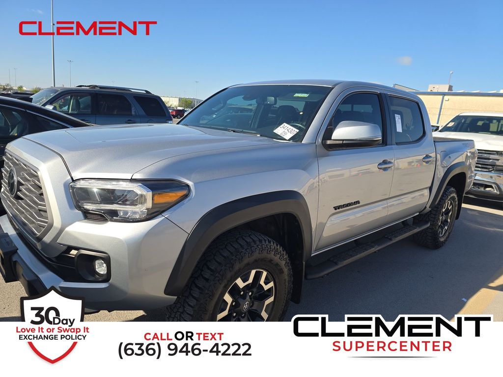 Celestial Silver Metallic 2023 Toyota Tacoma TRD Off Road Double Cab 4WD Pickup Truck Four-Wheel Drive 6-Speed Automatic