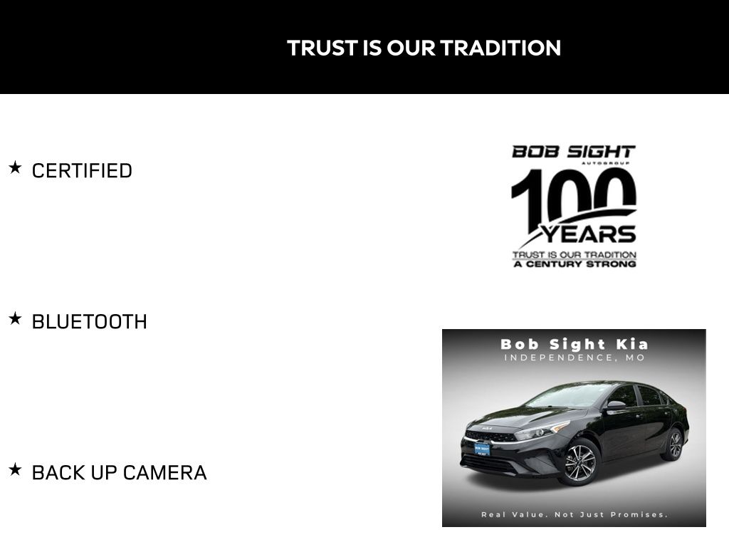 Certified 2022 Kia FORTE LXS with VIN 3KPF24AD8NE487962 for sale in Kansas City