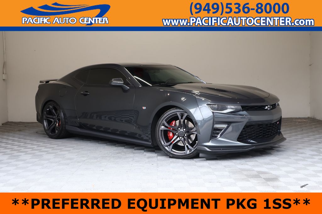 Nightfall Gray Metallic 2018 Chevrolet Camaro Coupe Rear-Wheel Drive 6-Speed Manual