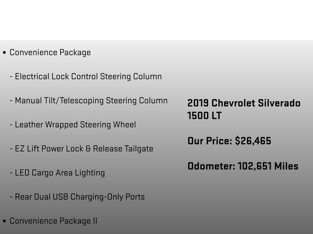 2019 Chevrolet Silverado 1500 LT Black at Klick Lewis Buick Chevrolet