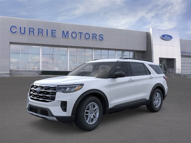 Space White Metallic 2026 Ford Explorer Active AWD SUV / Crossover All-Wheel Drive Automatic