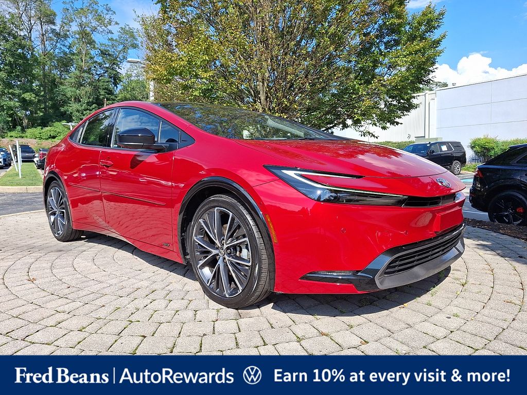 Supersonic Red 2023 Toyota Prius Hatchback All-Wheel Drive Continuously Variable Transmission