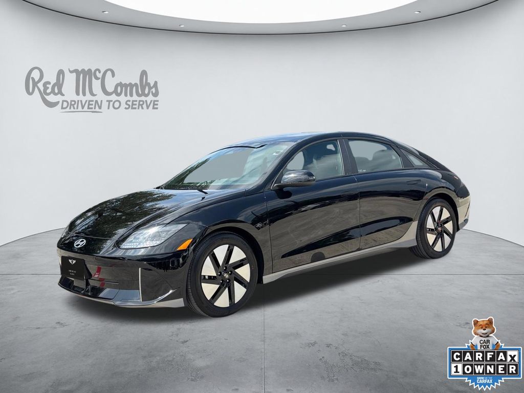 Onyx Black 2025 Hyundai Ioniq 6 Sedan Rear-Wheel Drive 1-Speed Automatic