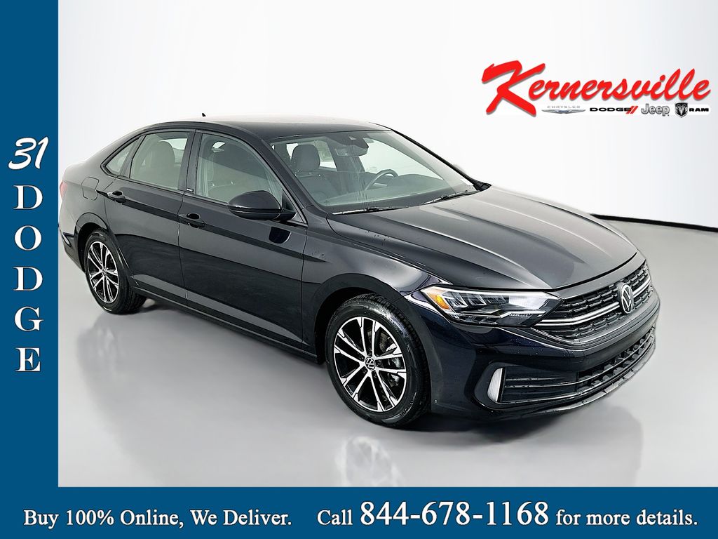 Deep Black 2023 Volkswagen Jetta Sedan Front-Wheel Drive Automatic