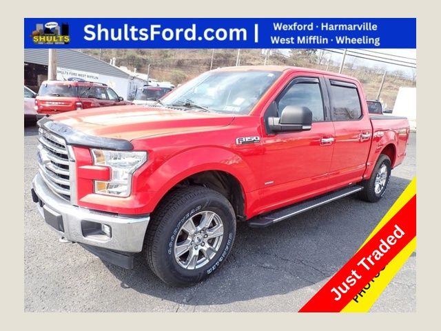 Race Red 2017 Ford F-150 XLT SuperCrew 4WD Pickup Truck Four-Wheel Drive 6-Speed Automatic
