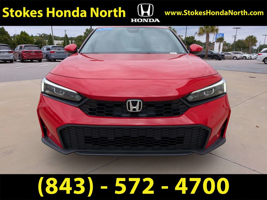 2025 Honda Civic LX Red at Stokes Honda North