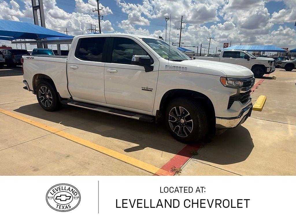 Summit White 2023 Chevrolet Silverado 1500 Pickup Truck Four-Wheel Drive Automatic