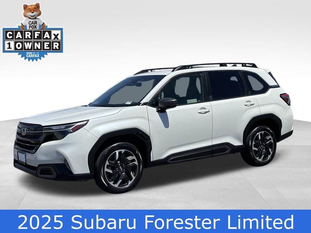 Crystal White Pearl 2025 Subaru Forester Limited Crossover AWD SUV / Crossover All-Wheel Drive Continuously Variable Transmission