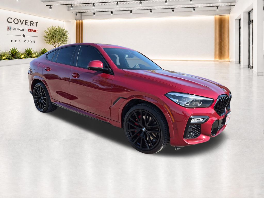 Flamenco Red Metallic 2021 BMW X6 SUV / Crossover All-Wheel Drive 8-Speed Automatic