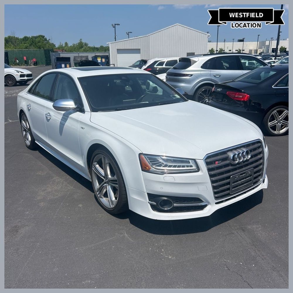 Glacier White Metallic 2015 Audi S8 4.0T quattro Sedan All-Wheel Drive 8-Speed Automatic