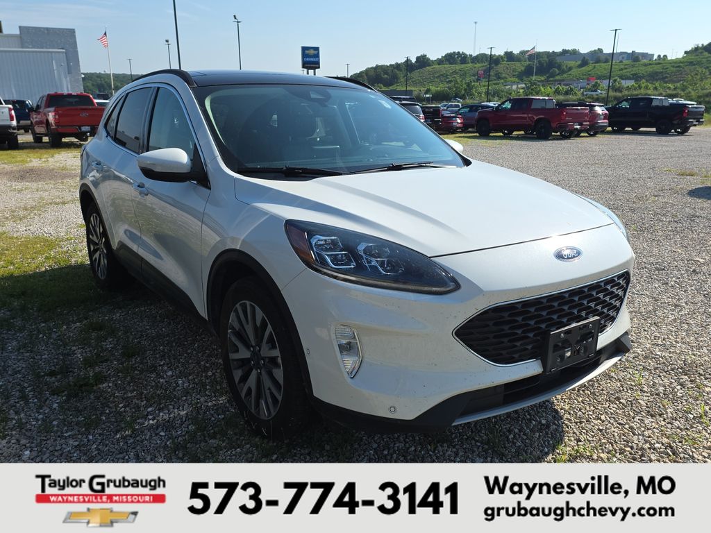White Metallic 2020 Ford Escape SUV / Crossover All-Wheel Drive 8-Speed Automatic