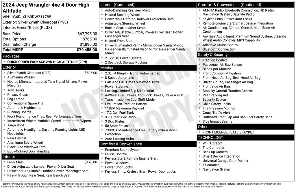 Used Car 2024 Jeep Wrangler  High Altitude 4xe For Sale Under $50,000 In Austin, Texas